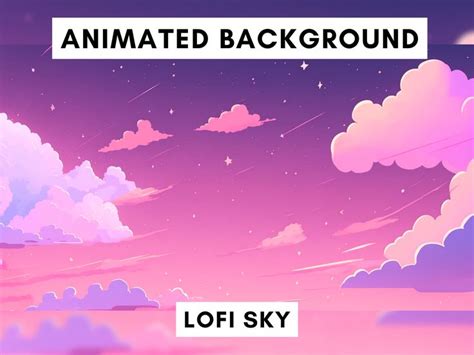 Vtuber Animated Background For Twitch Lofi Night Sky Lofi Stream