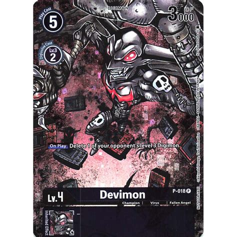 BT10 P 018 AA C Devimon Alternative Art CROSS ENCOUNTER Digimon Card Game