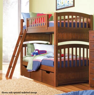 Lea Dillon Twin Bunk Bed Distressed Brown Cherry R Lea