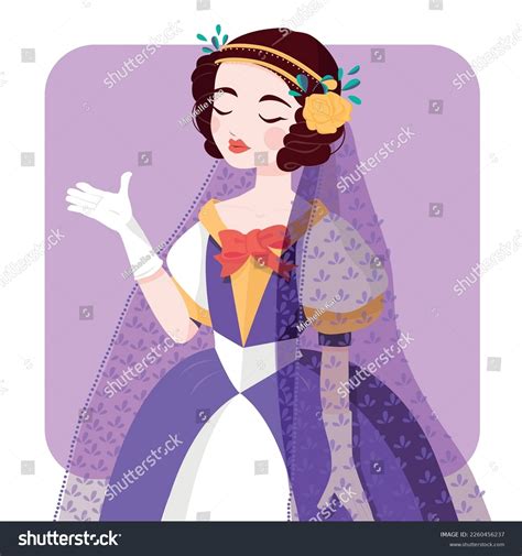 Ada Lovelace Vector Drawing Portrait Isolated Stock Vector (Royalty ...