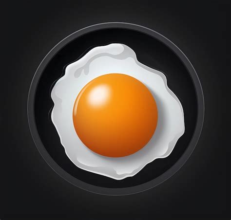 Premium Ai Image Fried Eggs In A Frying Pan