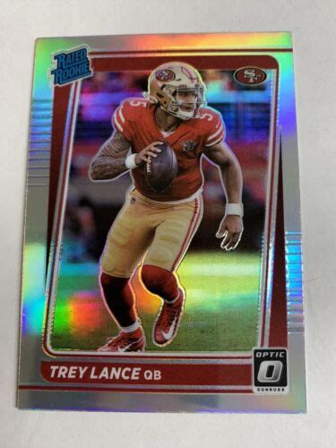 2021 Donruss Optic Trey Lance Holo Silver Prizm Rated Rookie Card RC