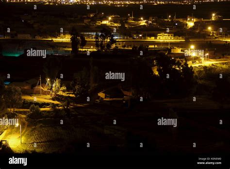 Rural village at night Stock Photo - Alamy