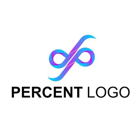 premium vector  vector colorful percent logo