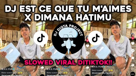 Dj Est Ce Que Tu M Aimes X Dimana Hatimu Slowed Viral Ditiktok