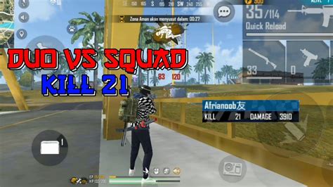 DUO VS SQUAD SAMPAI KILL 21 BAR BAR NO REM YouTube