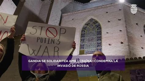 Gandia Clama Contra La Guerra En Ucrania Actualidad Cadena SER