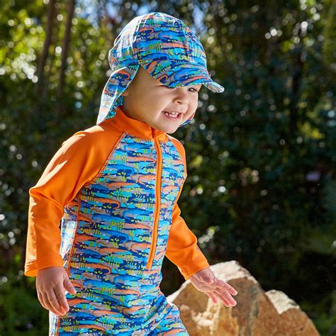 Baby Boys' UPF Swim Hat with Neck Flap | Sun Protection Sun Hat – UV Skinz®