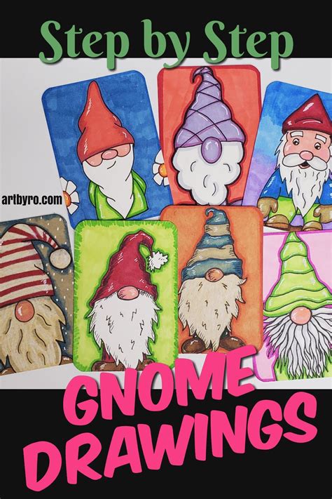 Step By Step How To Draw A Gnome Easy Art Tutorials For Beginners