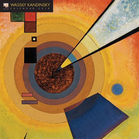 Wassily Kandinsky 2018 12 X 12 Inch Monthly Square Wall Calendar By