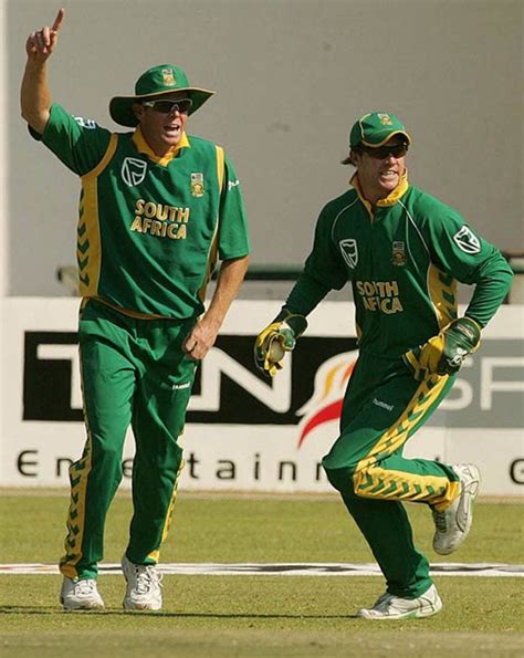 South Africa Receive The Trophy After Winning The Series