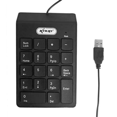 Mini Teclado Numerico Usb Preto Plug And Play Knup Kp A Shopee Brasil