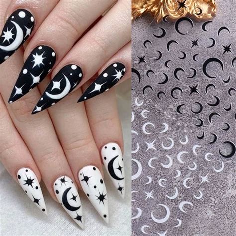 Star Moon Nail Stickers Nail Art Zodiac Nail Decal Easy Application ...