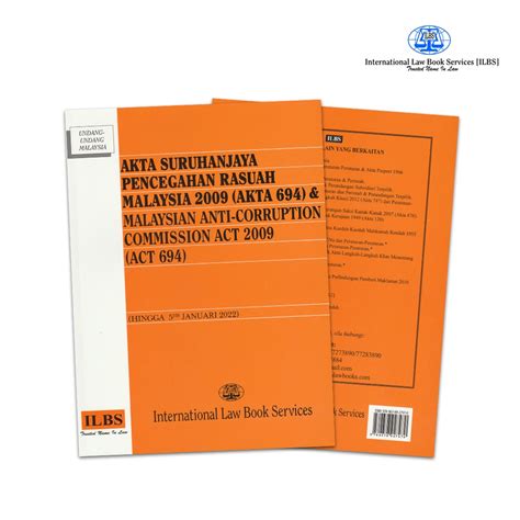 ILBS Law Book Akta Suruhanjaya Pencegahan Rasuah Malaysia 2009