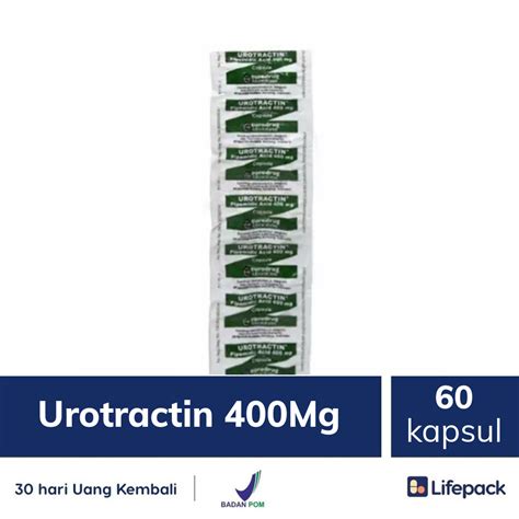 Urotractin 400Mg 60 Kapsul Mengobati Infeksi Saluran Kemih