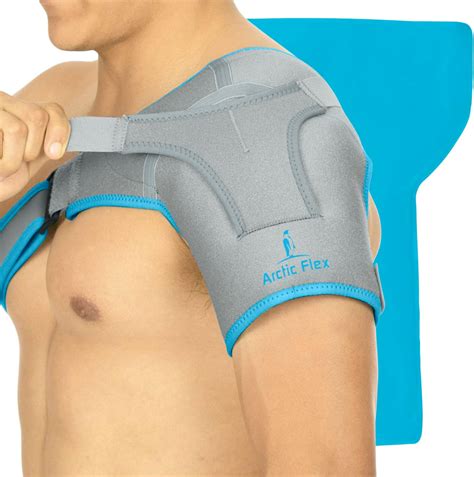 Arctic Flex Shoulder Ice Pack Brace Cold Reusable Cool Gel Wrap Hot