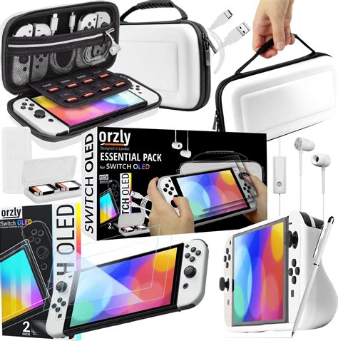 Orzly Accessory Bundle Kit For Nintendo Switch Oled Accessories