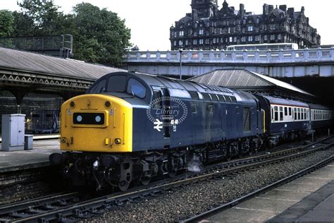 The Transport Library Br British Rail Diesel Locomotive Class 40 40148 At Edinburgh Waverley