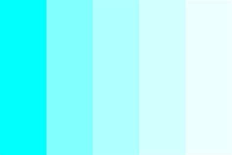 - Electric Cyan Color Palette