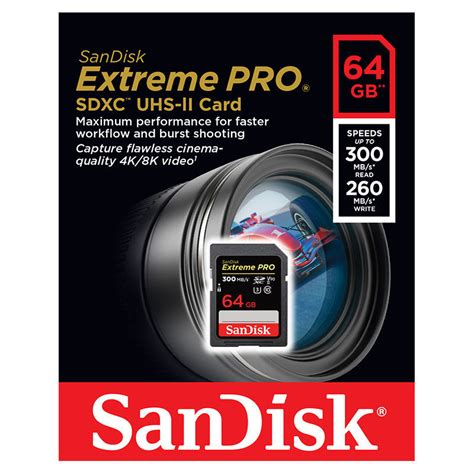 Karta Pamięci Sandisk Extreme Pro Sdxc 64gb 300mbs V90 Uhs Ii