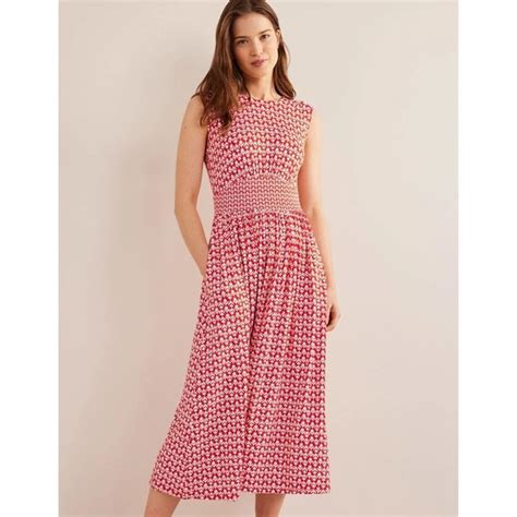 Boden Dresses Nwt Boden Waist Detail Jersey Midi Dress Vermillion