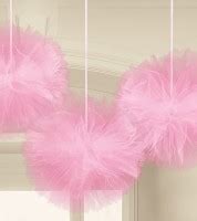 Pom Poms Dekoration Pink Dots Partystore