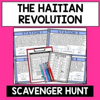 Haitian Revolution Scavenger Hunt Reading Comprehension Activity