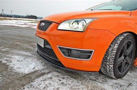 Front Splitter V2 Ford Focus St Mk2 Textured Our Offer Ford Focus St Mk2 2005 2007