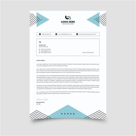 Premium Vector Letterhead Template Vector Design