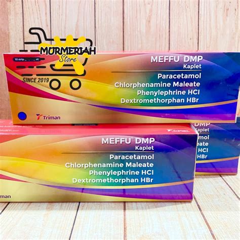 Jual Meffu Dmp Box Isi Kaplet Obat Batuk Pilek Demam Shopee