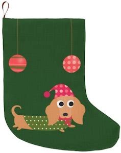 Dachshund Christmas Stocking