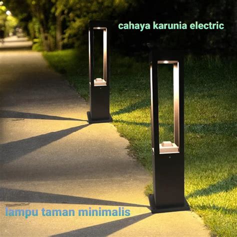 Jual Lampu Taman Minimalis Pilar Outdoor Led 80 Cm Dan 30 Cm Jakarta