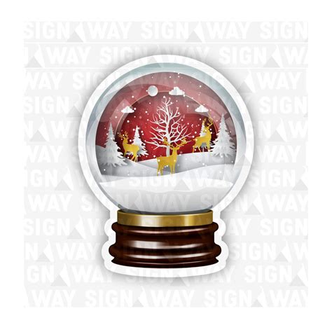 Reindeer Snow Globe | Add On Yard Decor | SignWay