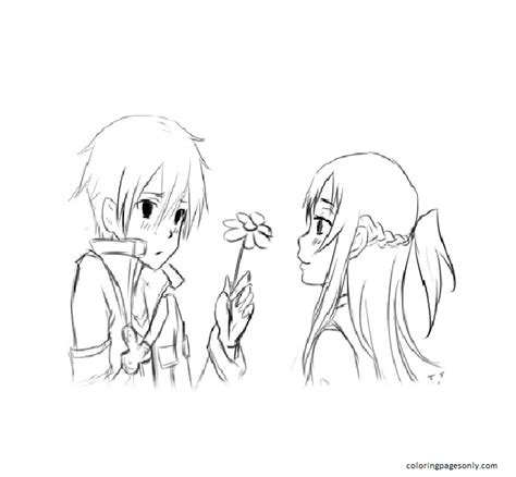 40 Asuna Coloring Pages ColoringPagesOnly