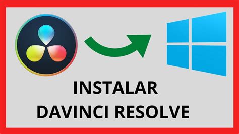 Cómo Instalar DAVINCI RESOLVE en Windows PASO A PASO YouTube