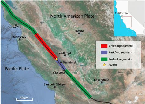 Map Of San andreas Fault Line In California | secretmuseum