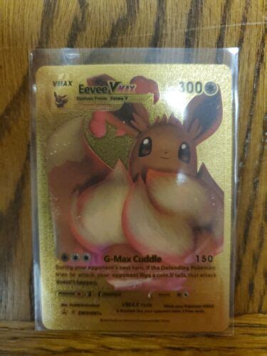 Pok Mon Tcg Eevee Vmax Swsh Black Star Promos Swsh Holo Promo Gold