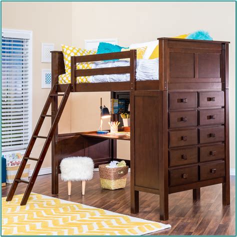 Loft Bunk Bed With Desk And Dresser - Bedroom : Home Decorating Ideas # ...