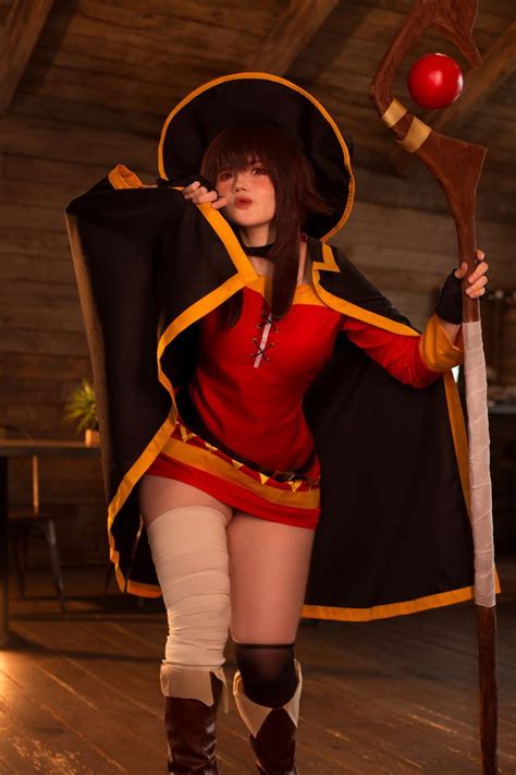 Megumin from anime KonoSuba cosplay by Neyrodesu Косплей Милые