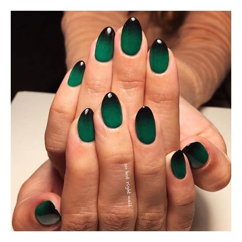 So Hot Right Nail On Instagram Emerald Ombré For This Beauty