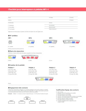 Remplissable En Ligne Bernstein Checkliste Interrupteurs P Dales MF1 4