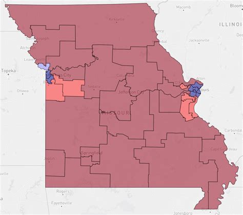 Missouri state senate but the legislature drew it : r/DavesRedistricting