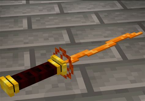 Katana Fire Element Minecraft Resource Pack