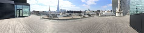 A Panoramic Image Of An Idecking Installation At Eastcheap London