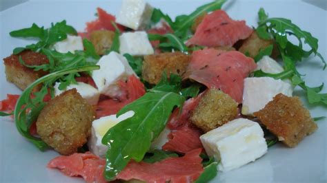 Receita do meu prato Salada de salmão selvagem e mozzarella