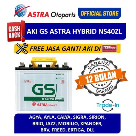 Jual Voucher Aki Mobil Gs Astra Hybrid Ns Zl Alya Sigra Brio