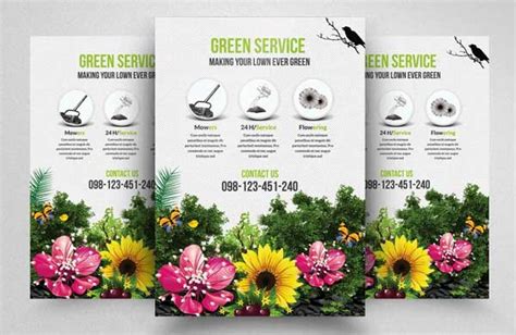 Garden Service Flyer Templates Free Psd Ai Word Indesign Formats