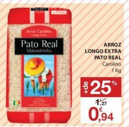 Promoção Arroz Longo Extra Pato Real Carolino 1kg em E Leclerc