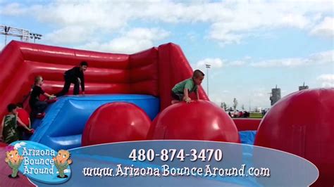 Inflatable Wipeout Obstacle Course Rental Az Ca Youtube