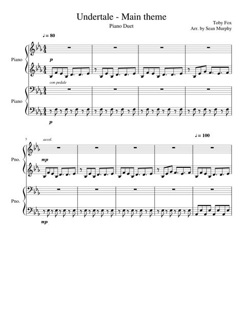 Undertale Undertale Sheet Music For Piano Download Free In Pdf Or Midi